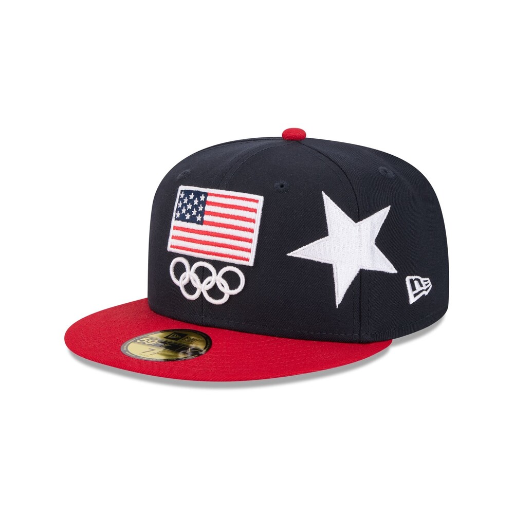 New Era Team USA Olympics Stars 59FIFTY Fitted Hat - Size 7 3/8